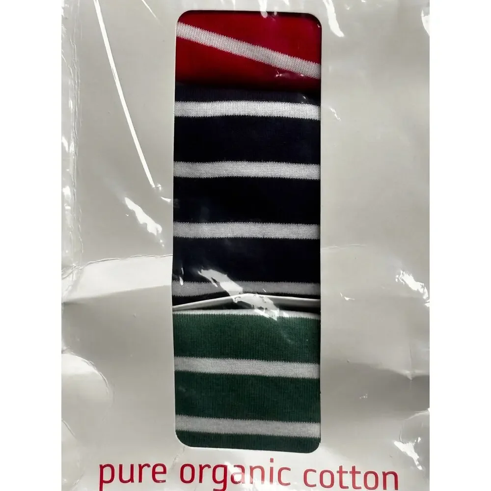 Hanna Andersson Boys Striped Underwear 3Pack SzL NEW Sealed Organic Cotton NIB